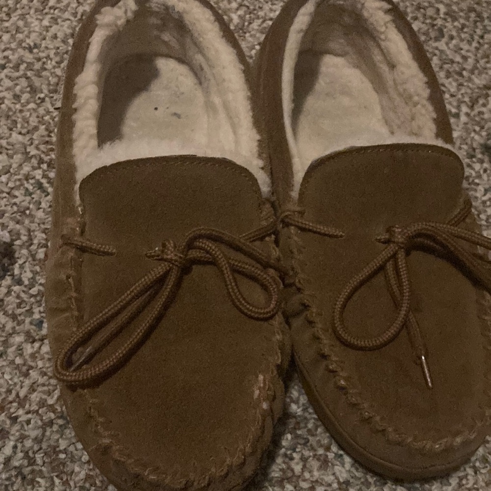 Bear paw slip ons